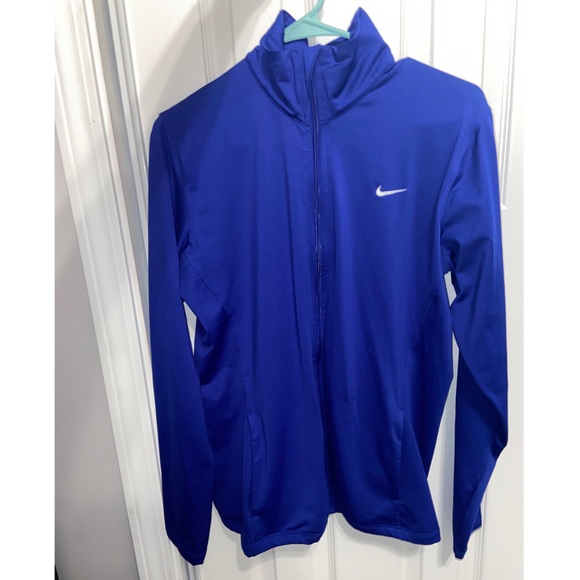 Nike Jackets & Blazers - Nike Dri-Fit royal blue zip up Jacket, large